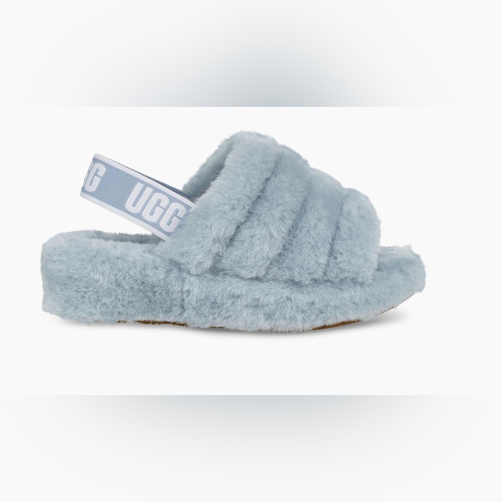 Light Blue Ugg Fluff Yeah Slippers